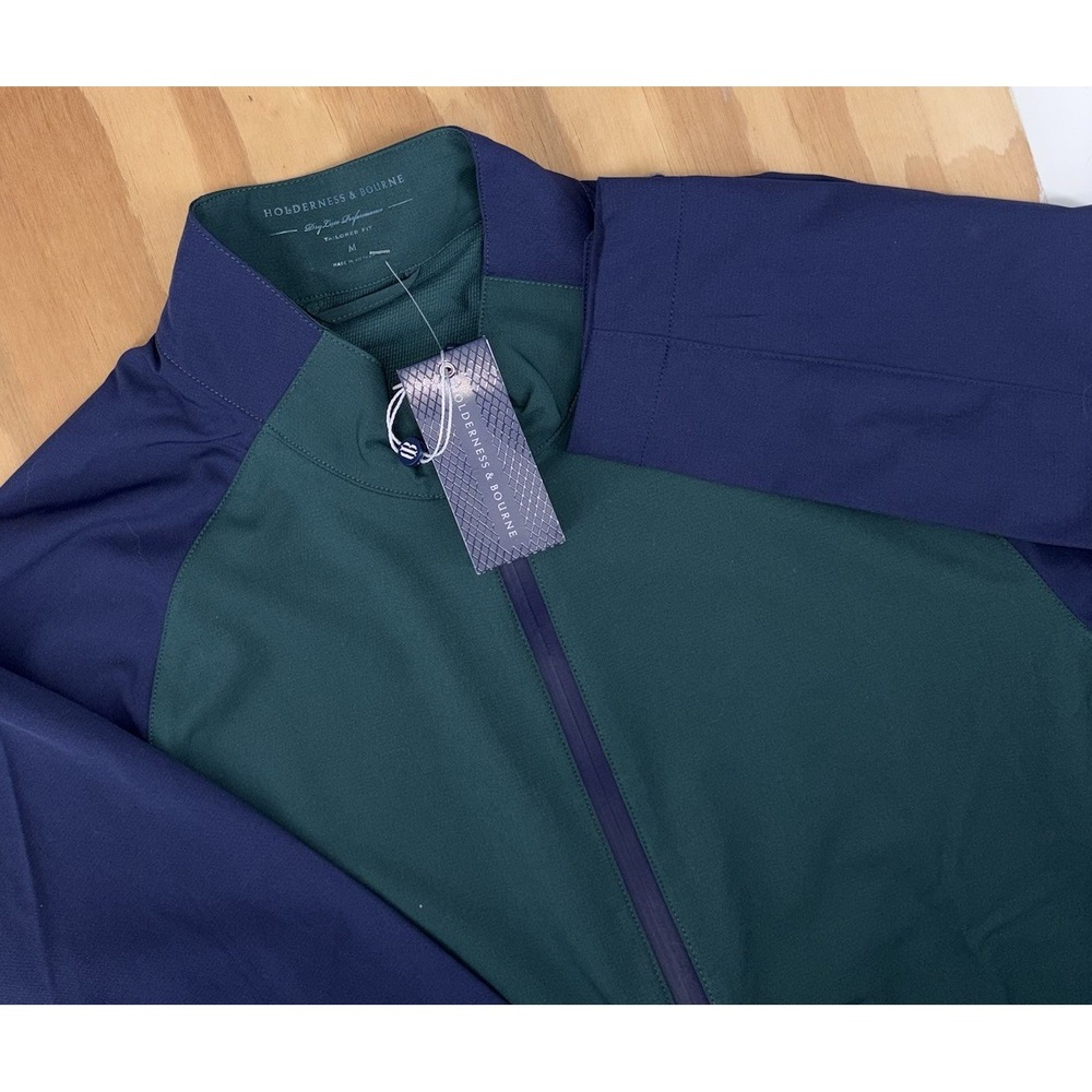 Holderness Bourne Hyde Full‎ Zip Performance Golf Jacket Medium WaterResist